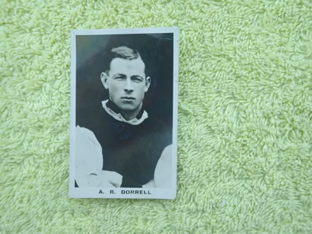 THOMPSON ADVENTURE SIGNED REAL PHOTO Football Trade Card AR Dorrell Aston Villa