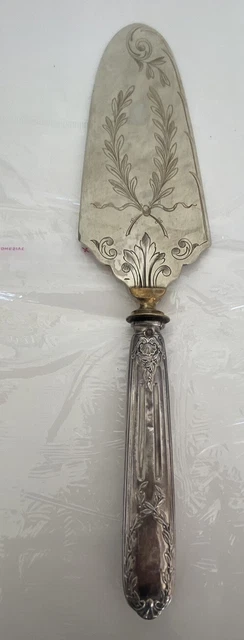 Pelle à Tarte En Argent Massif 161g - Poinçon 1850-1899 - Antiquité