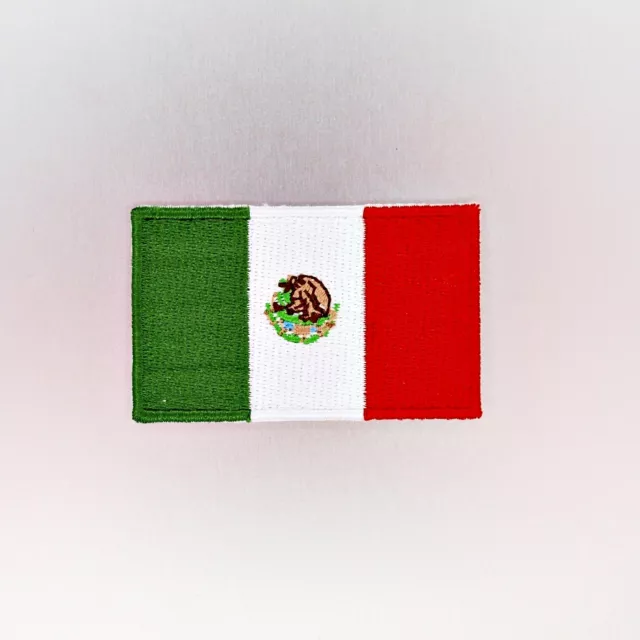 Mexico Flag Patch, Exquisite Mexico Flag Iron On Patches For