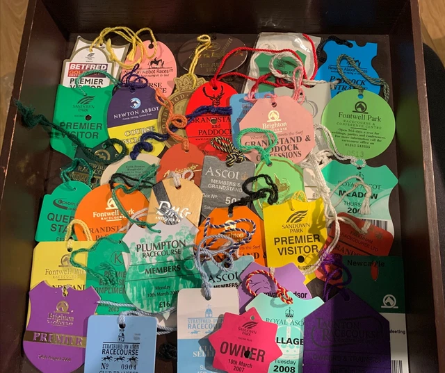 Collection Horse Racing Entry Badges No.1 Collection. 40 Different Collection Horse Racing Entry Badges No.1 Collection. 40 Different