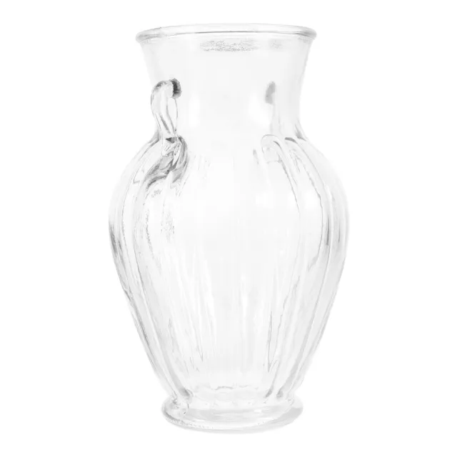 Desktop Glass Vase Clear Flower Container Delicate Flower Vase Adornment