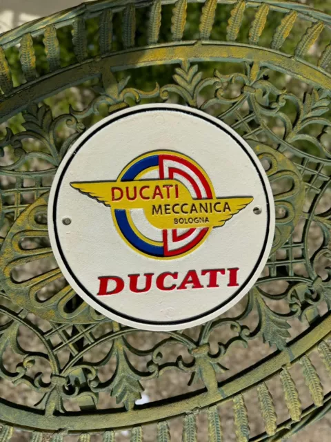 Plaque En Fonte Ducati