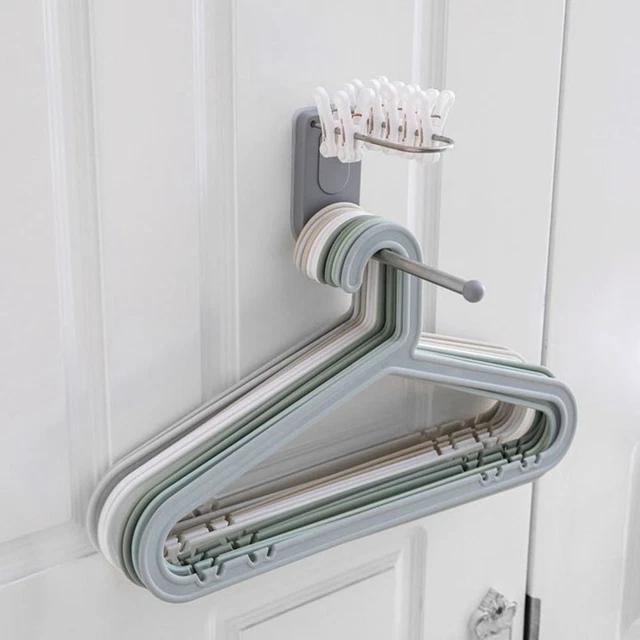 White/Grey/Blue Clothes Storage Rack Clothespin Collector  Bedroom