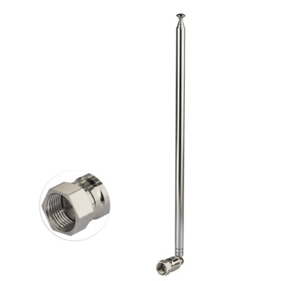 ADATTATORE 3Pcs per TV DAB FM Radio 7 sezioni tipo F ANTENNA ANTENNA TELESCOPICA 