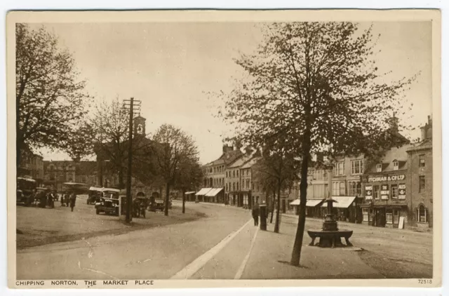 The Market Place Chipping Norton Oxfordshire Old Photo Postcard