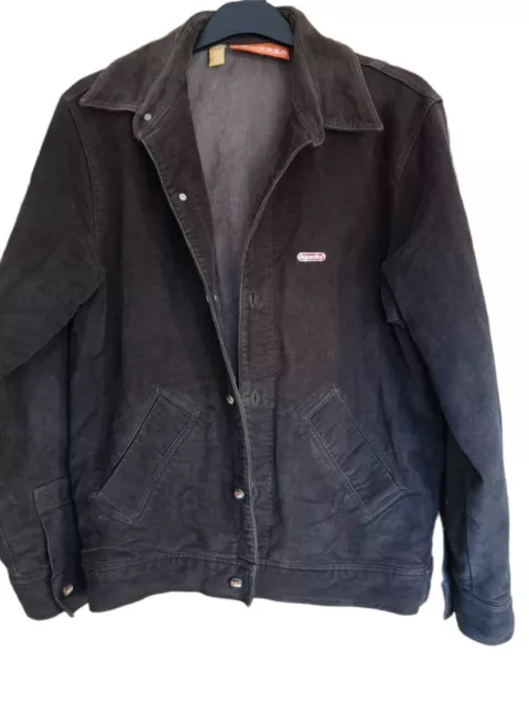 Superdry Vintage Bomber Suede Jacket Aviator Collared Corduroy Inside XL...