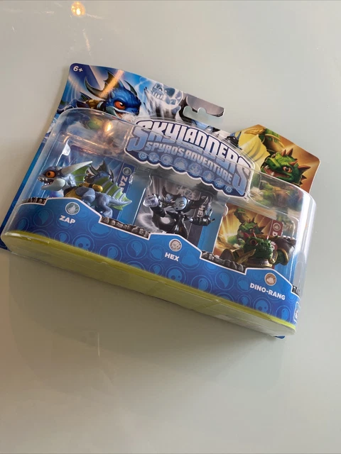 🥰 figurine skylanders spyro’s adventure mega pack lot 3 zap hex dino rang neuf