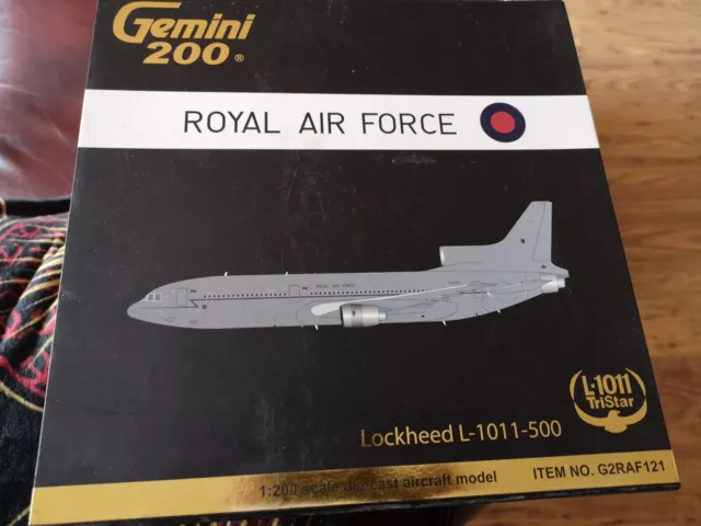 Gemini L1011 Tristar, RAF, 1/200 Scale. With Issues!