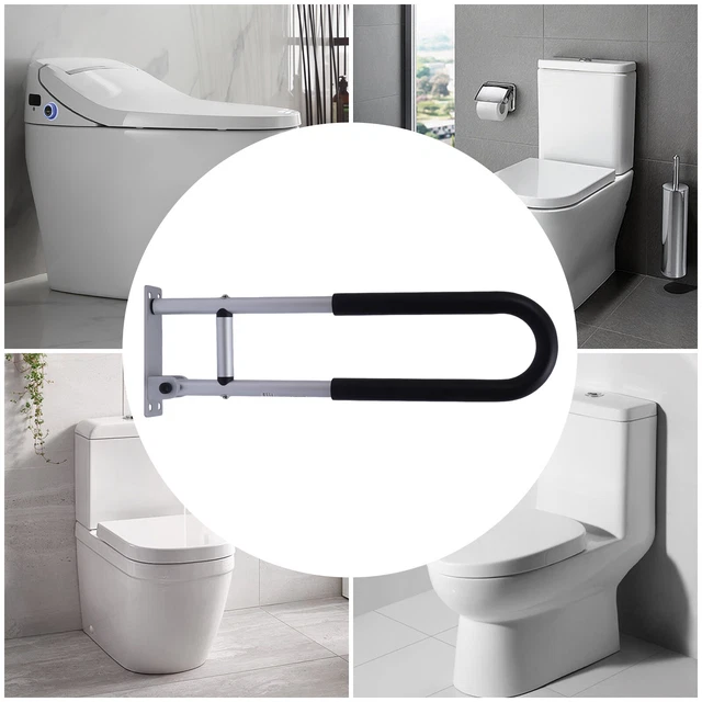 HANDICAP GRAB BARS Rails Folding Toilet Handrails Bathroom Support