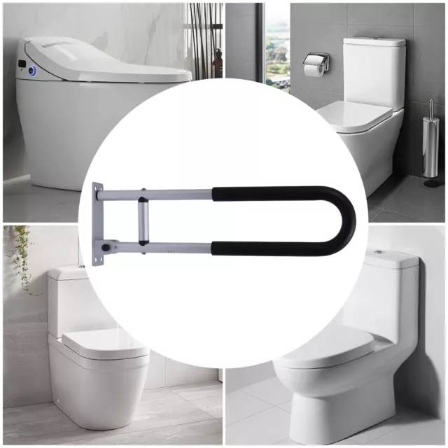 Toilette Wandstützgriff, klappbar - 60CM WC Aufstehbügel, Haltegriff, Klappgriff 3