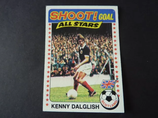 Kenny Dalglish - Topps Football blau hinten Fußballkarte von 1976 - Nr. 134 - Sehr guter Zustand