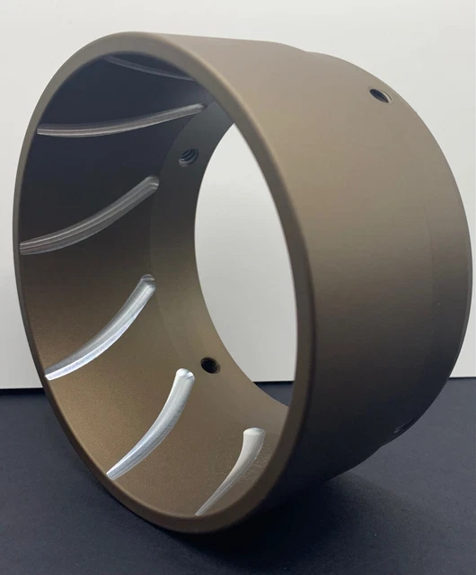 "Comet" Burnt Bronze End Cap / Exhaust Muffler Tip fits on 4.5" Khrome Werks