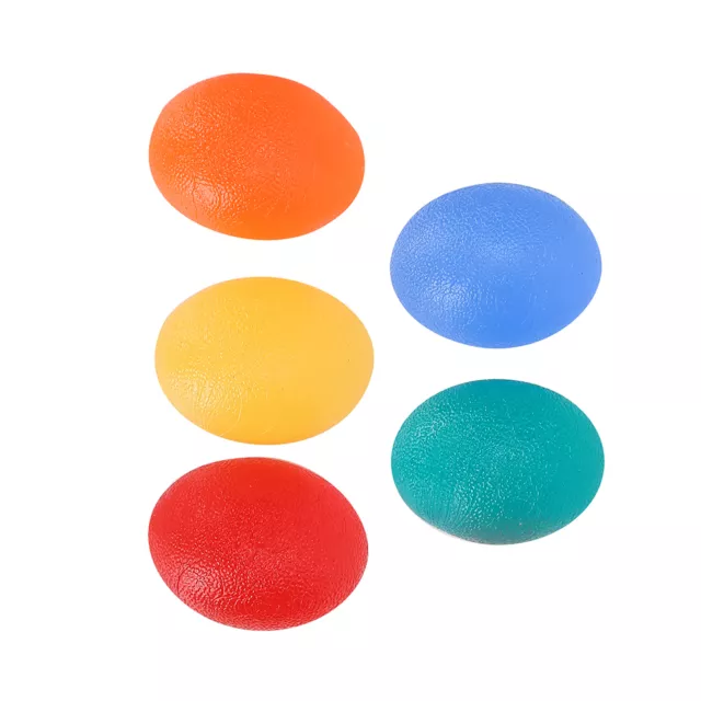 5x Hand Impugnap Ball Fitness Dito Esercizio Forza Silicone Allenamento GSA