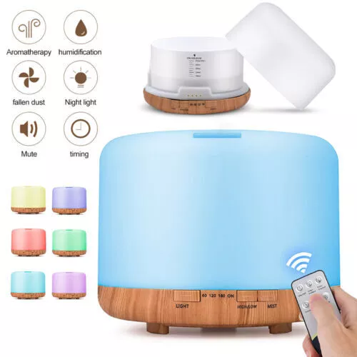 Ultrasonic Humidifier Air Purifier LED Essential Oil Diffuser Aroma Aromatherapy