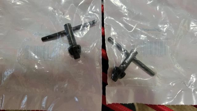 Par de (2) JACOBS 14273 Drill Chuck Keys .1/4 " Pilot USA NUEVO