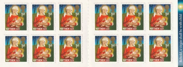 Great Britain-Christmas stamps booklet mnh 12 x 1st class