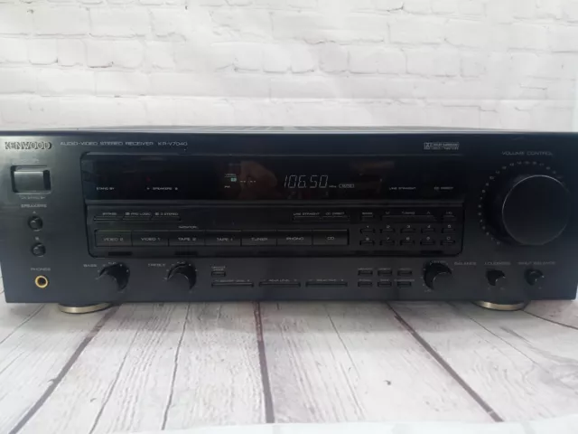 Kenwood KR-V7040 5 channel AV  receiver amplifier  -   Tested - Fully Functional