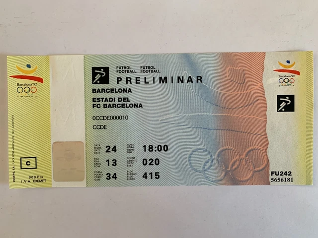 Billets Olympiques Munich 1972 - Lot De 2 Billets D'origine - Souvenir Historique