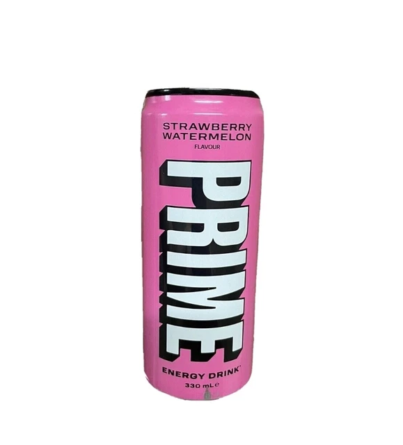 PRIME HYDRATION ENERGY Drink Strawberry Watermelon 330ml Can Sealed