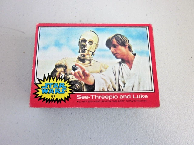 1977 Topps STAR WARS Series 2 Complete Red 66 Card  Set