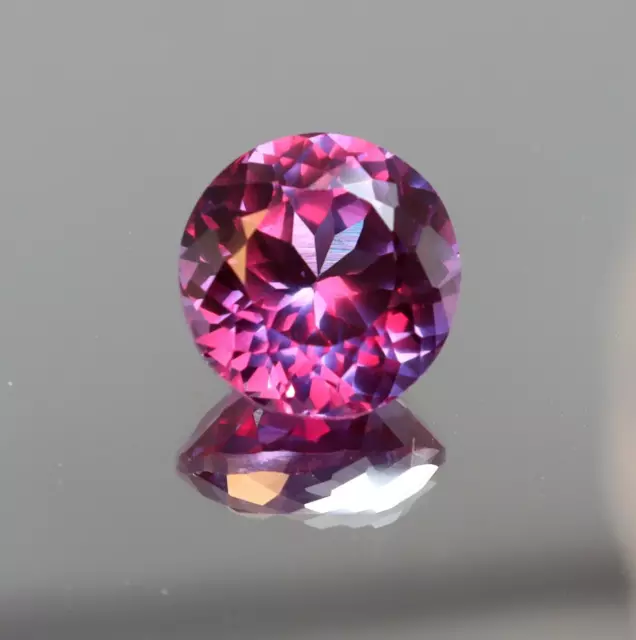 18.10 CT Aa + Naturel sans Défaut Violet Saphir Rond Coupe Certifié Desseré 3