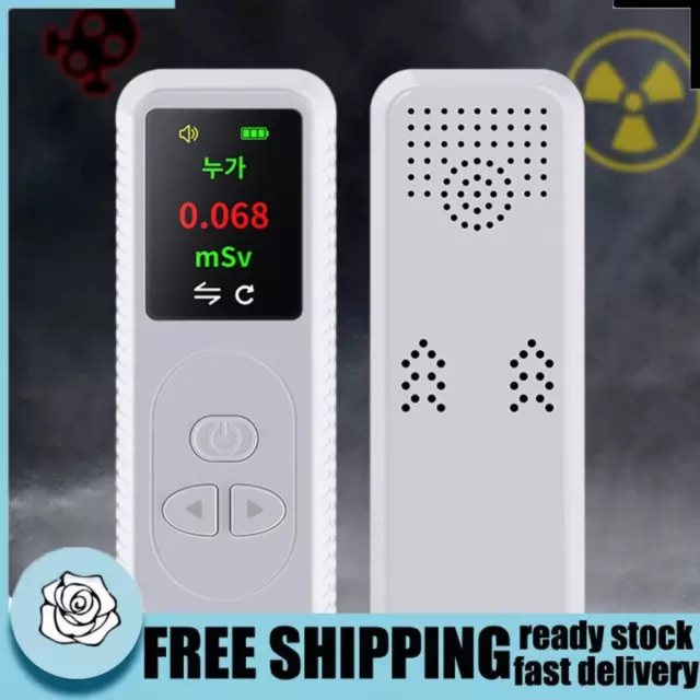 Geiger Counter Radiation Dosimeter Rechargeable Nuclear Wastewater Testing Tool