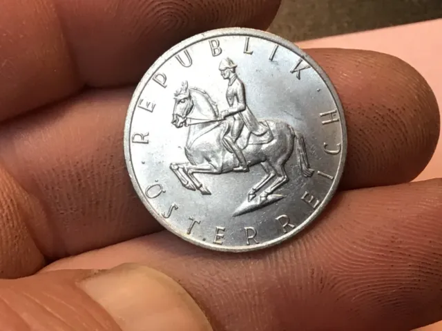 1989 OR 1990 Austria 5 Schilling KM# 2889a - Higher Grade Collector Coin, Horse!