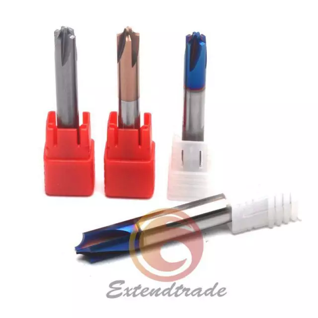 1PCS HRC55 HRC65 4-Flute R bevelling Tungsten alloy steel milling cutter