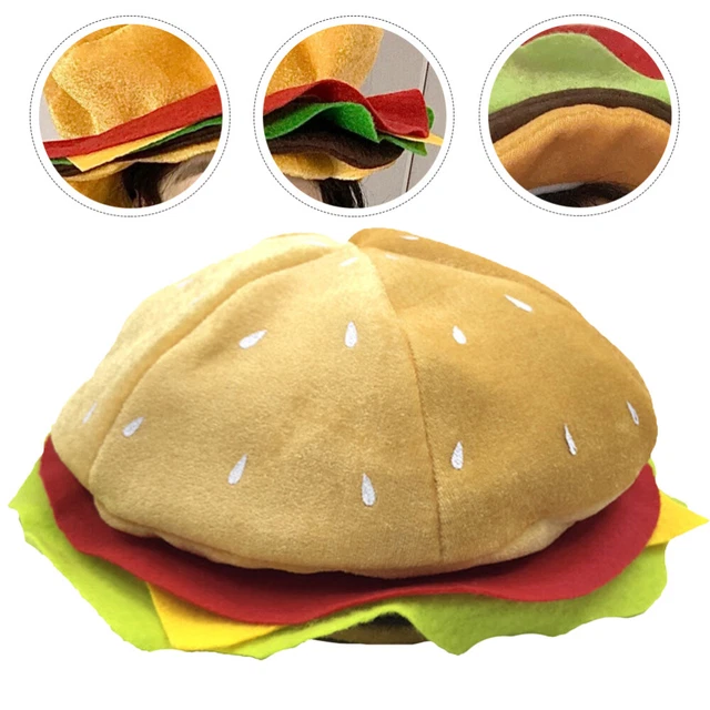Chapeau Burger Déguisement – Accessoire Fun Pour Fête, Cosplay, Halloween