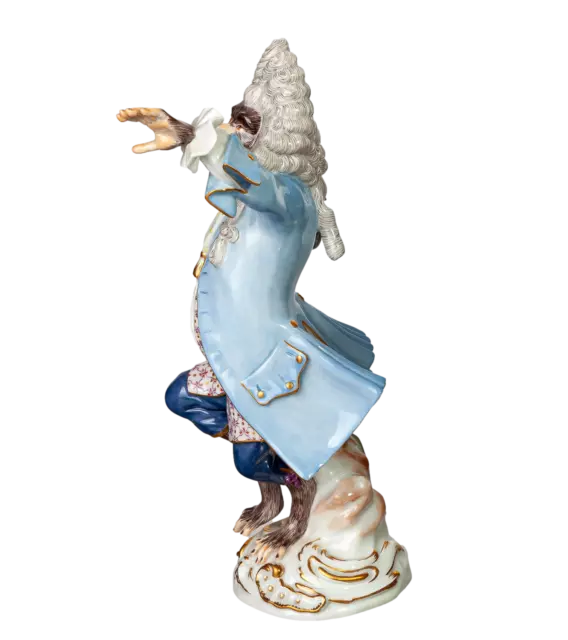 Figur Kapellmeister Meissen J.J Kändler Affenkapelle 1. Wahl Modell 60001 18ccm 3