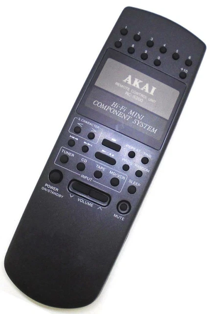 ORIGINALE AKAI RC-S200 mini telecomando sistema componenti Hi-Fi per AC ...