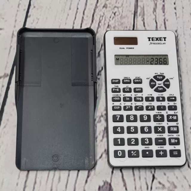 TEXET FX1500 SOLAR Scientific Calculator Dual Power Solar 10 Digit Display 4.99 PicClick UK