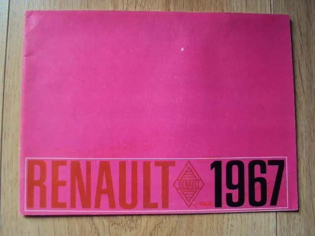 Brochure Catalogue Publicitaire Renault  1967