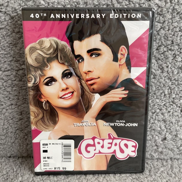 GREASE (DVD, 40TH Anniversary Edition) PG John Travolta Olivia Newton