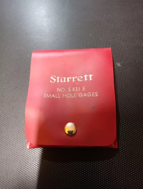 Starrett Small Hole Gage Set No. S 831 E Range .125 -.500 Inch (B)