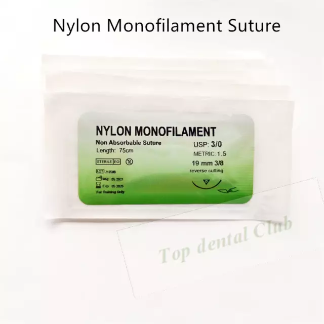 3/0 Medical Needle Nylon Monofilament Non Absorable Thread Practice Kit