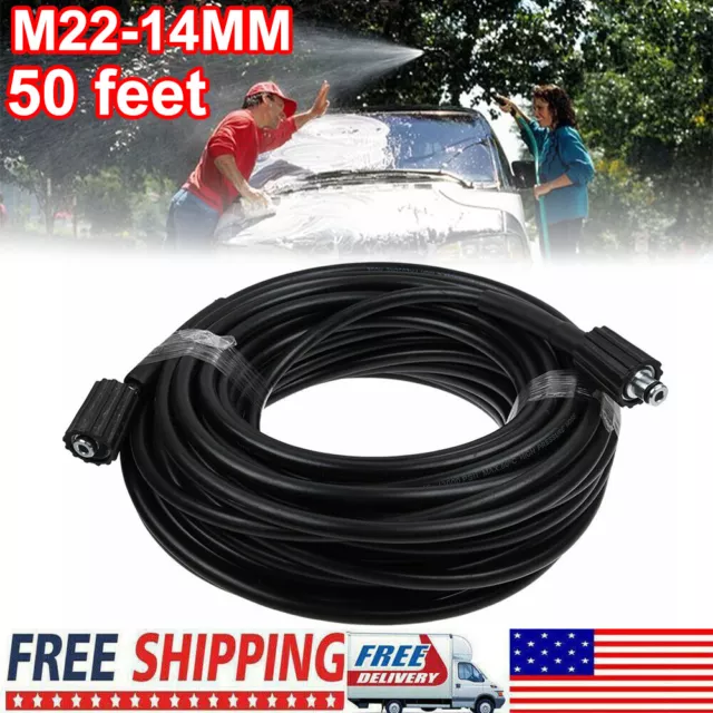 50ft 1/4"Power Pressure Washer Hose Craftsman 3000PSI Equipment Replacement