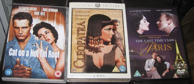 The Elizabeth Taylor Collection - 3 Films - 5 Discs - DVD -Like New