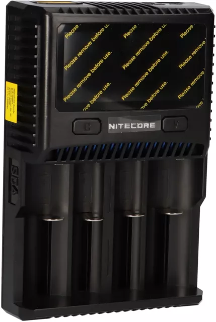 Nitecore SC4 4-Schacht Schnellladegerät mit farbigem LCD-Display