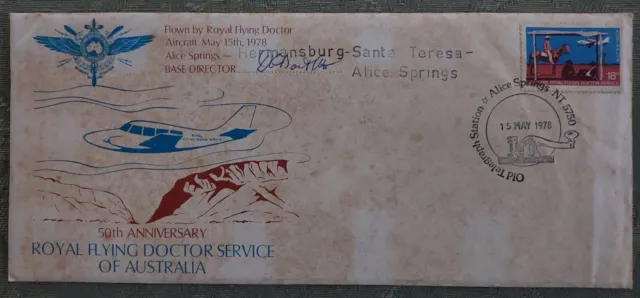 1 unused Australian First Day Cover commemorating the 50th anniversary of RFDS