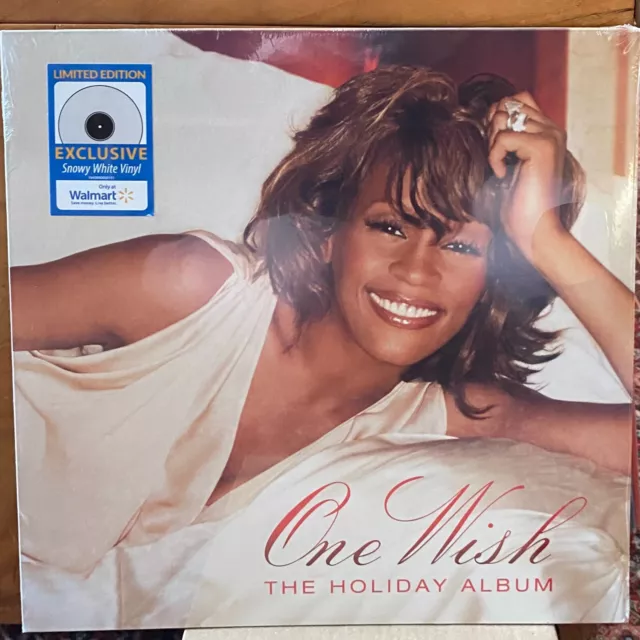 WHITNEY HOUSTON One Wish: The Holiday Album LP - 2021 SNOWY WHITE VINYL - SEALED