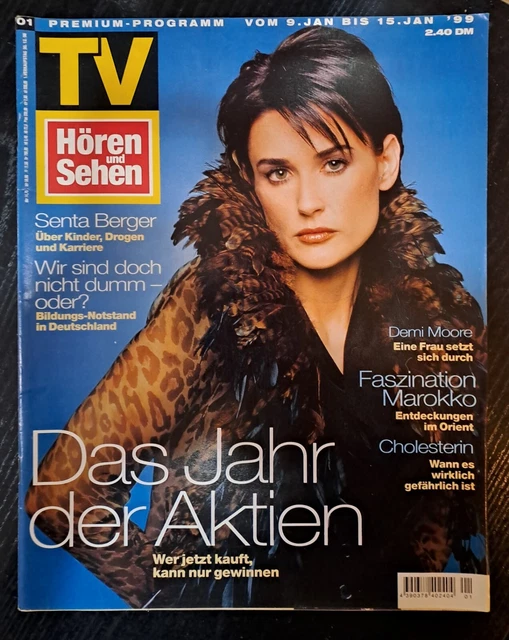 Die 2 Hören Und Sehen TV HÖREN UND Sehen Demi Moore Januar 1999 EUR 15,00 - PicClick FR
