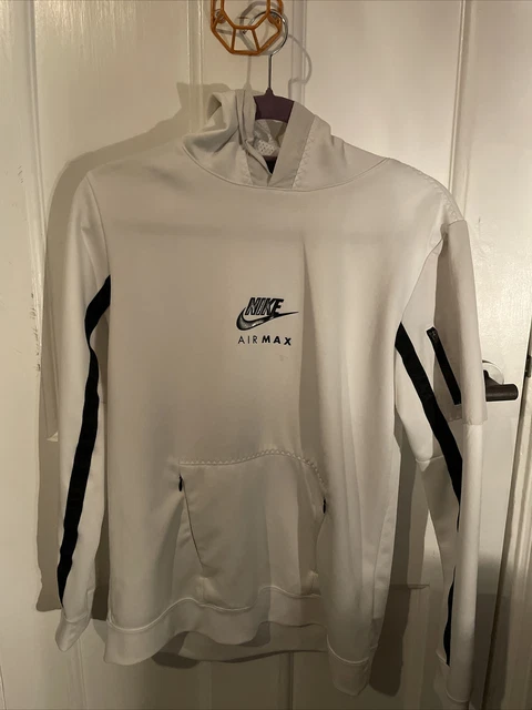 NIKE BOYS WHITE air max overhead poly hoodie 30.00 PicClick UK
