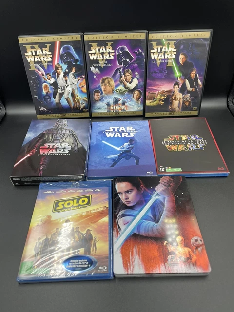 Lot Star Wars VHS DVD Blu-ray 4K