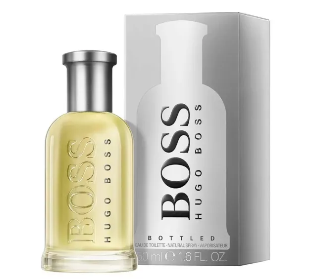 BOSS BOTTLED 50 ml eau de toilette spray nuovo & imballo originale 50 ml uomo edt HUGO BOSS