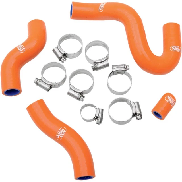 Moose Racing MBU-compatible with KTM-47-OR Radiator Hose/Clamp Kit - Orange