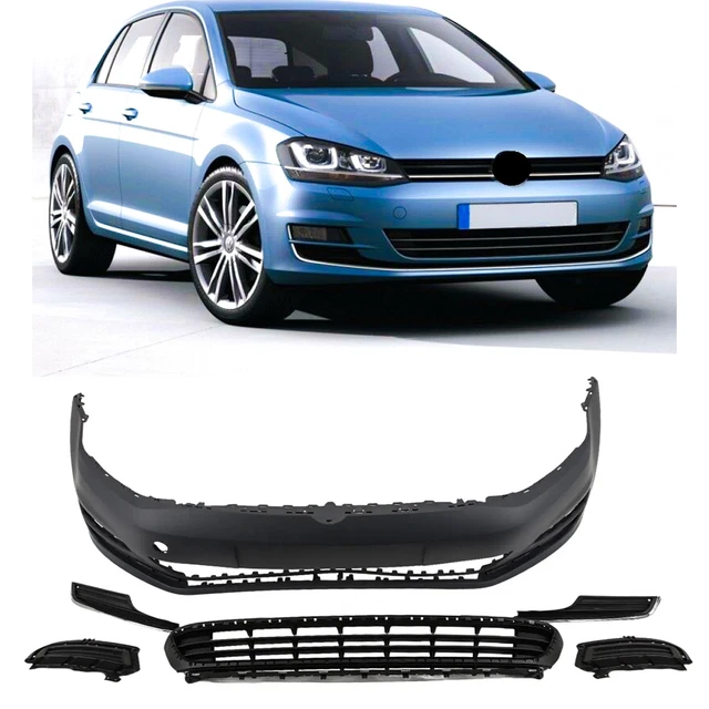 Vw Golf MK7 2012-2017 Front Bumper Complete Kit No PDC & Washer Holes Primed