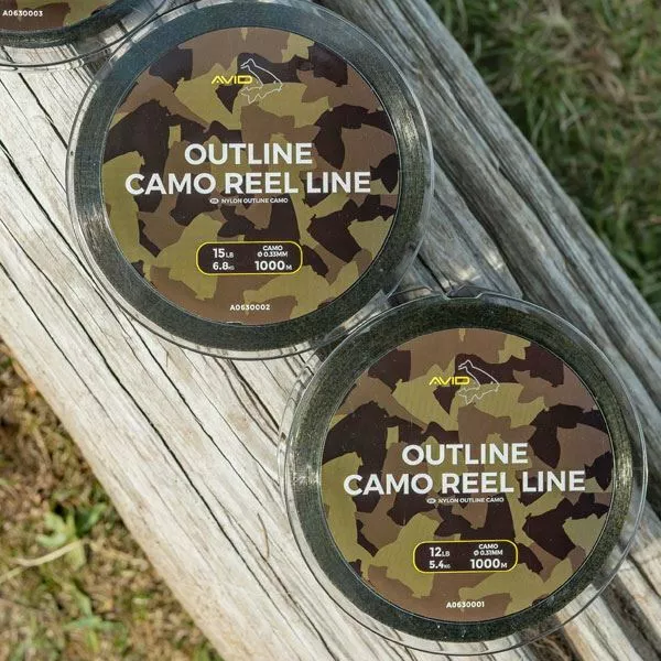 Avid Carp Outline Camo Reel Line 1000m Spool