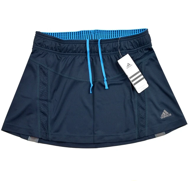 Gonna sportiva Adidas ragazza sopra pantaloni tuta gonna da corsa tennis running blu scuro Gonna sportiva Adidas ragazza sopra pantaloni tuta gonna da corsa tennis running blu scuro