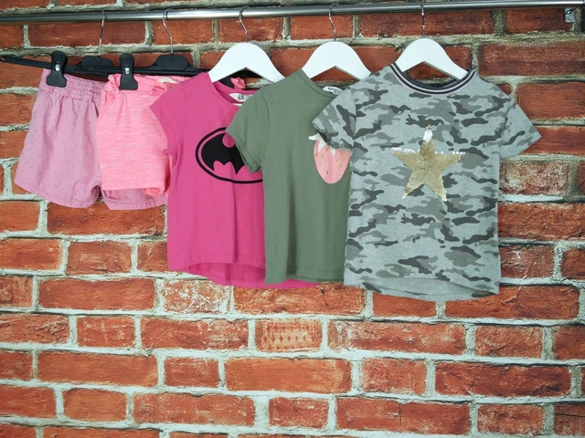 Girls Bundle Aged 2-3 Years Next H&M Etc T-Shirt Shorts Set Batman Camo 98Cm